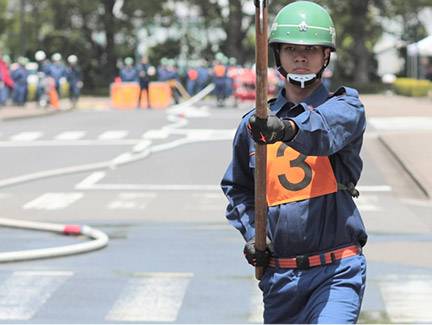 東京都大田区 矢口消防団 操法訓練(消防操法大会)